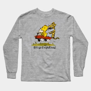 Let's Go Exploring with Classic Winnie the Pooh, Piglet, Eeyore and Tigger too! Long Sleeve T-Shirt